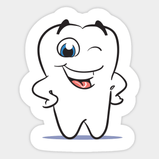 teeth cartoon Sticker